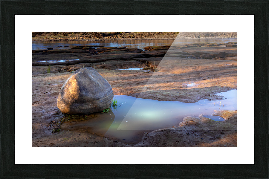 The Rock and The Moon Picture Frame print