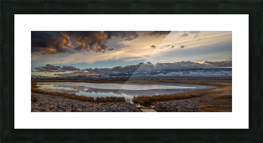 Retention Pond  Picture Frame print