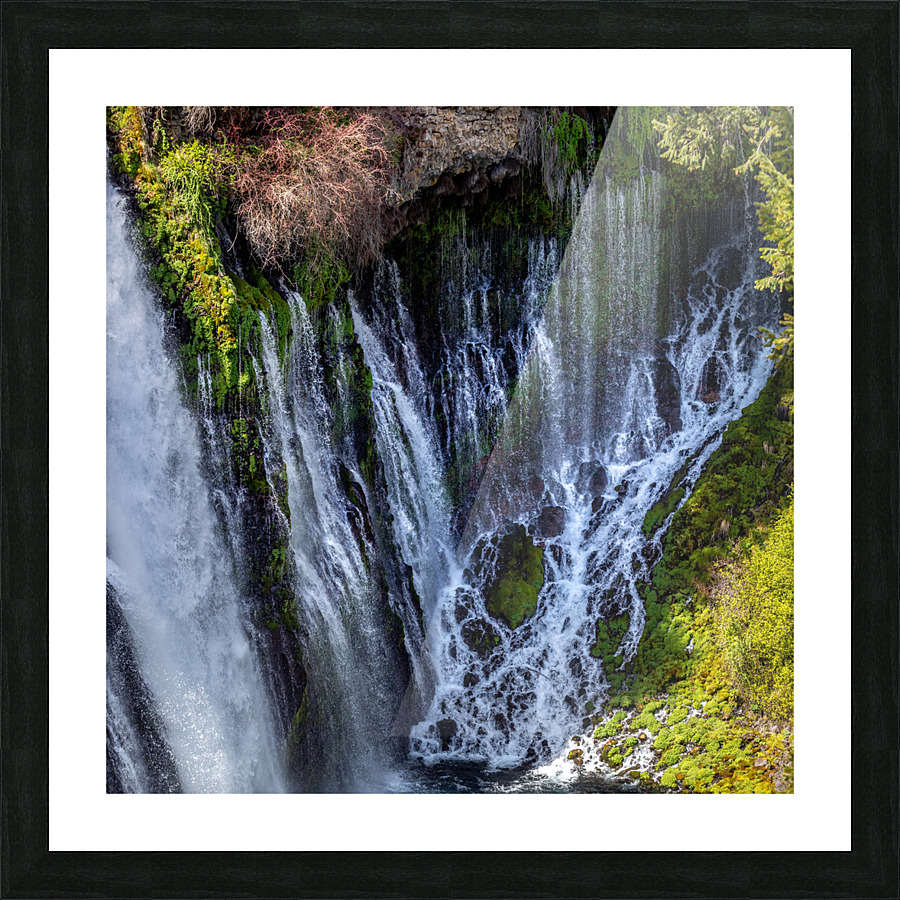 Burney Falls Side Shower Picture Frame print