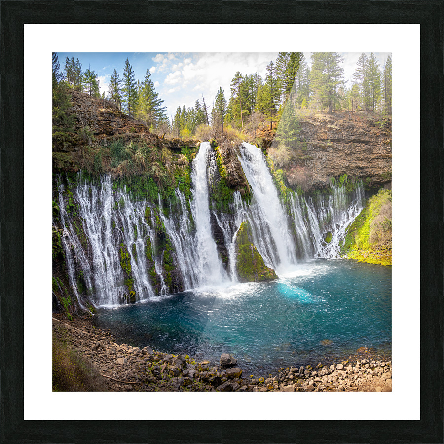 Burney Falls Full View Picture Frame print