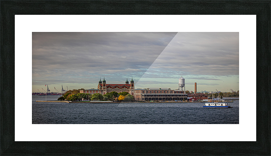 Ellis Island Picture Frame print