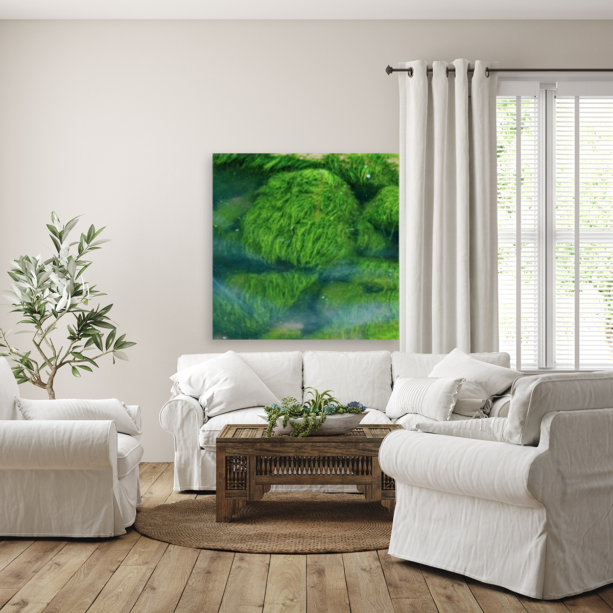 Submerged Slimey Rocks Reproduction