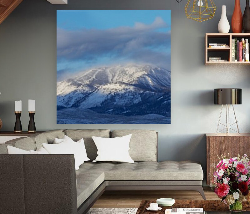 Winter Arrives at Mt. Rose Reproduction