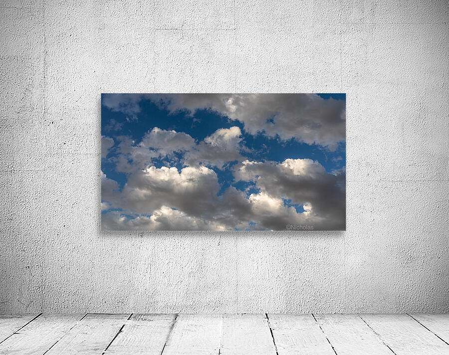 Blue Sky Clouds Wall Preview