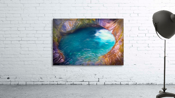 Glacial Pond Abstract Wall Preview