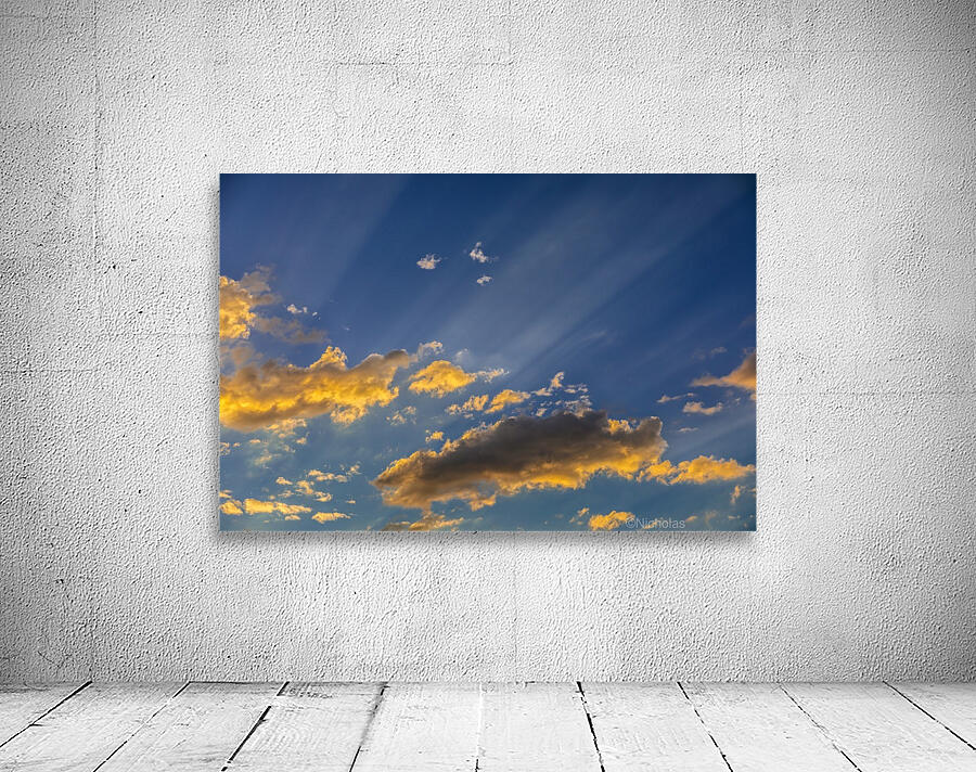 Clouds and Sunbeams Wall Preview