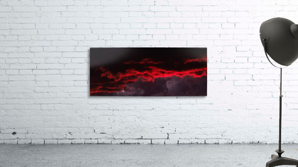 Red Clouds 4 Wall Preview