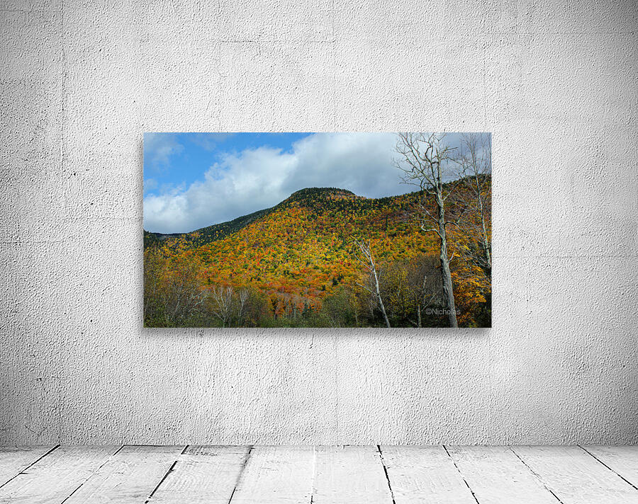 Festive Fall Mountainside Wall Preview