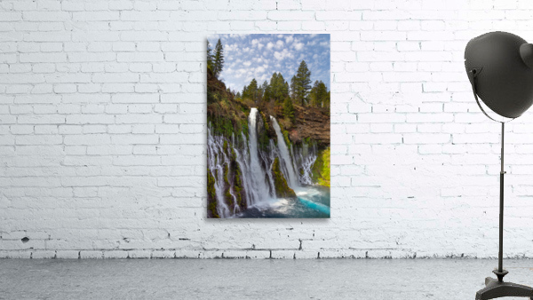 Burney Falls with Clouds Wall Preview