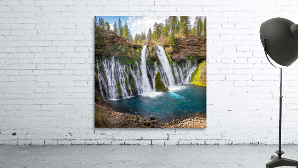 Burney Falls Full View Wall Preview