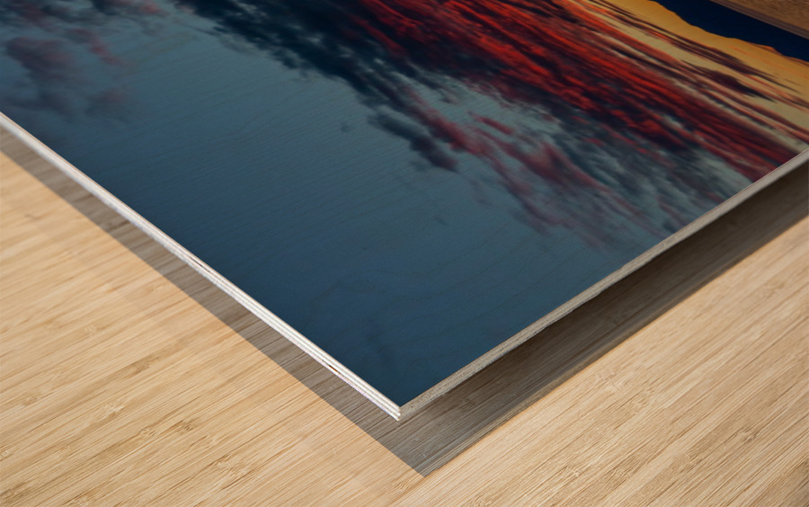 Alaskan Sunset Wood print