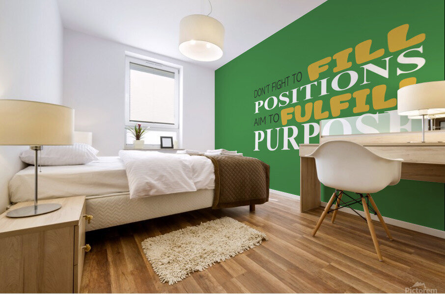 Purpose GREEN Mural print