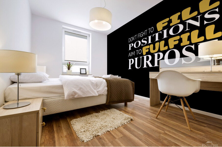 Purpose BLACK Mural print