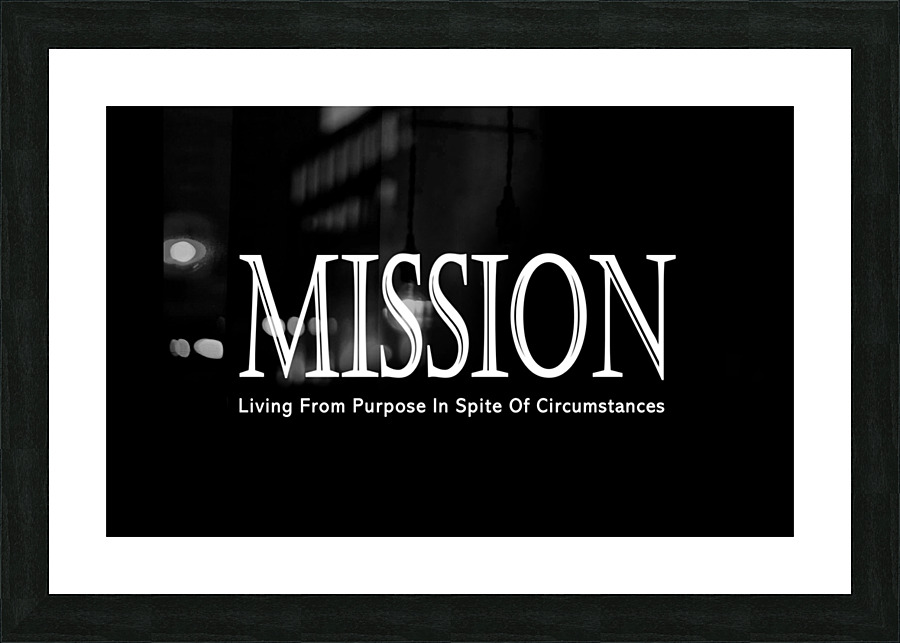 Mission1 Picture Frame print