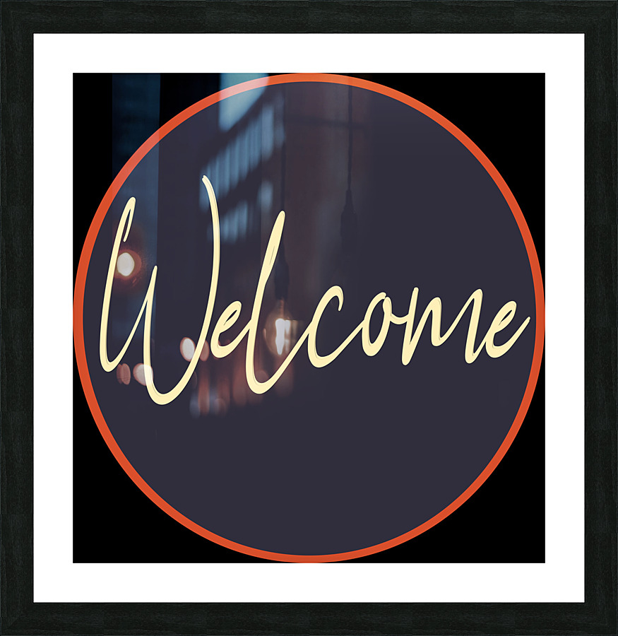 Welcome Picture Frame print