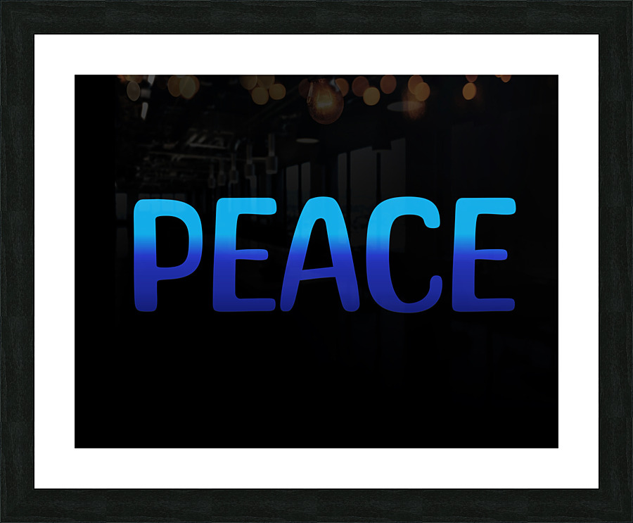 PEACE Picture Frame print