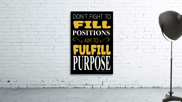 Purpose potrait Wall Preview