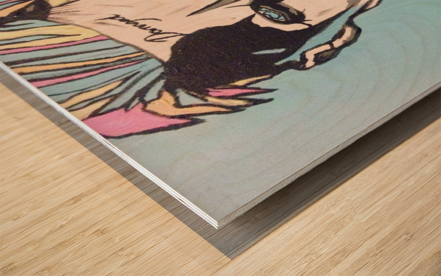 The Joker Wood print