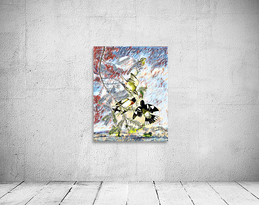 Rose Breasted Grosbeak c.1830 dig imp2 Wall Preview