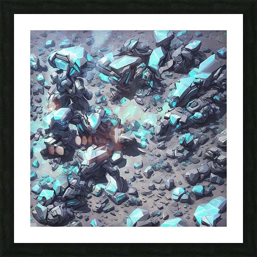 ultra detailed hiper realism digital a Picture Frame print