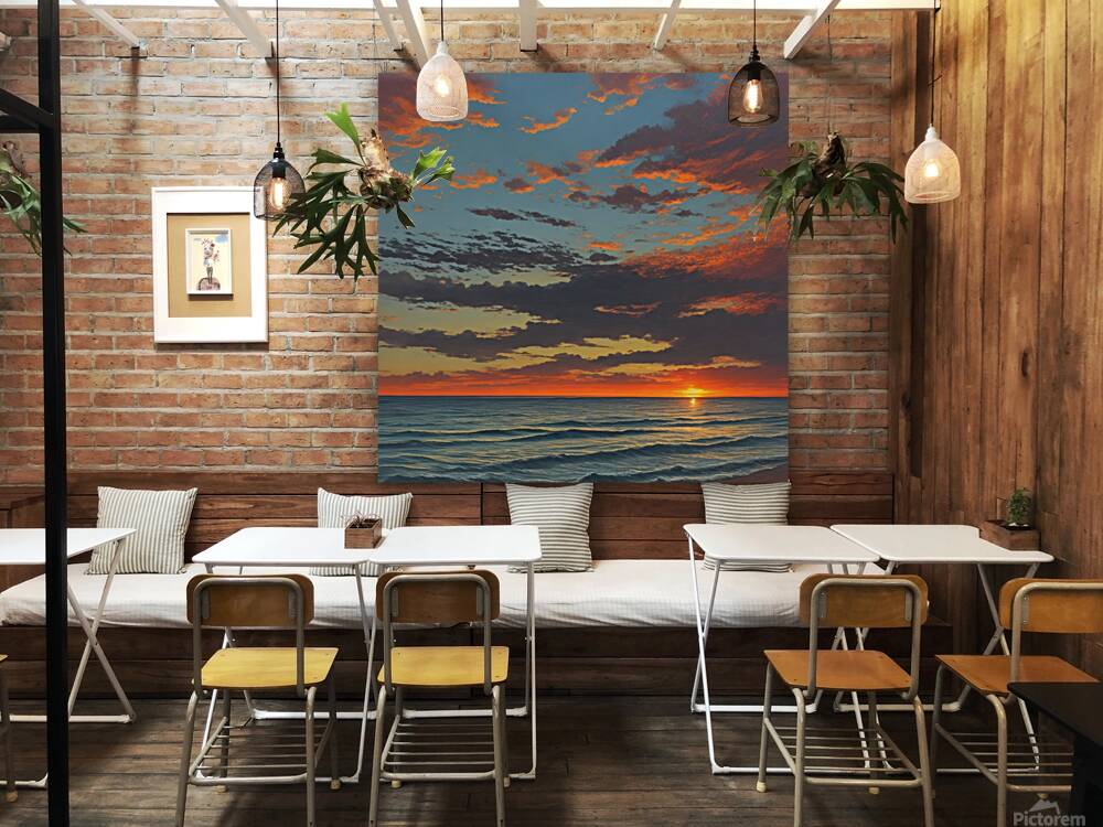 SUNSET OVER THE SEA 0 Reproduction