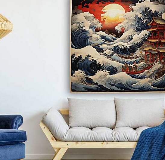 Katsushika Hokusais Japanese depiction of by jack pote