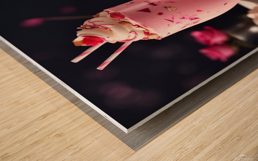 Get ready to indulge in a visually stunni Wood print