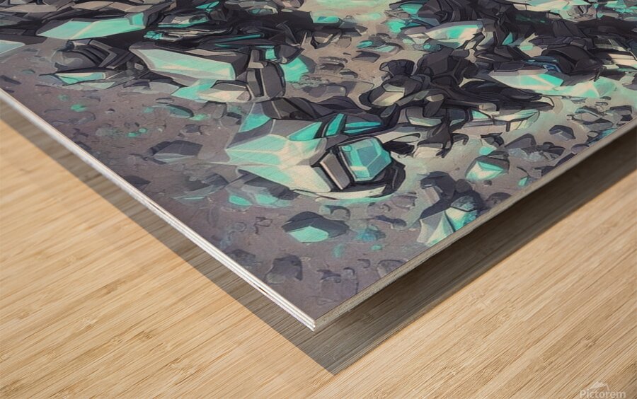 ultra detailed hiper realism digital a Wood print