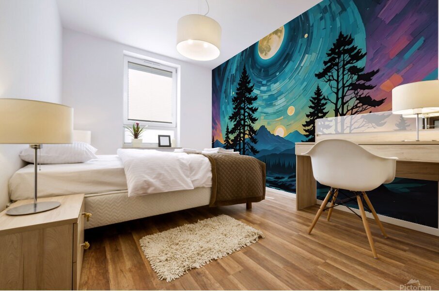 Mixed media Mural print
