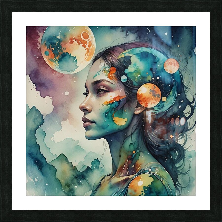 Flying soul Picture Frame print