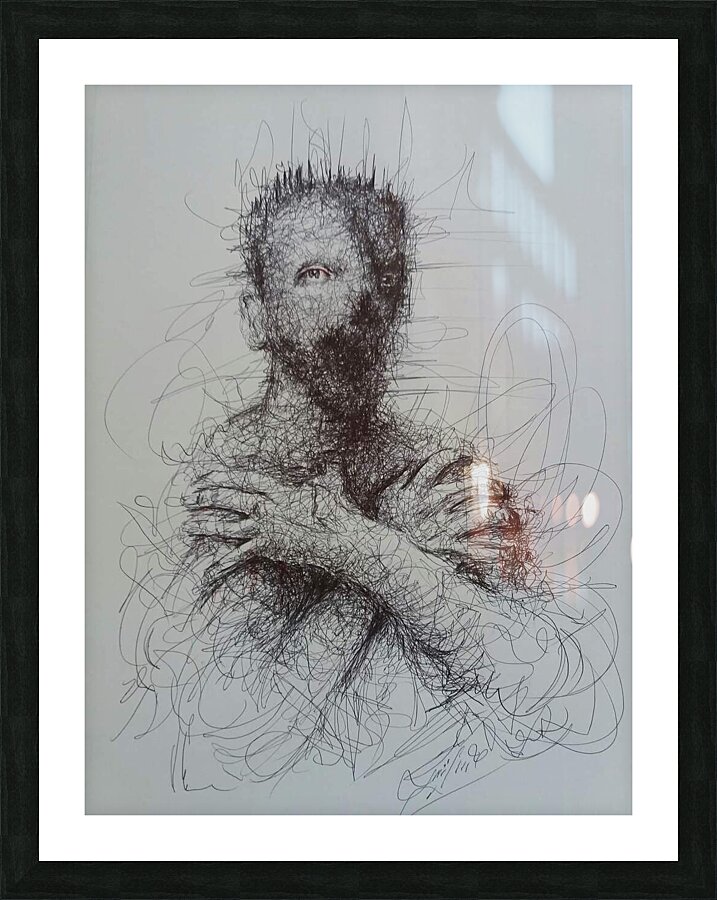 Ball-point penseperation Picture Frame print