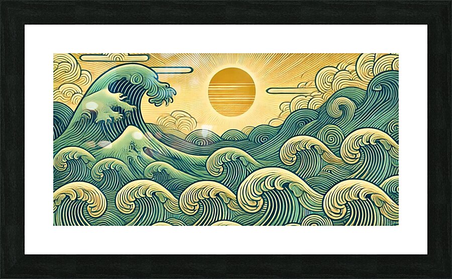 Amazing ocean Picture Frame print