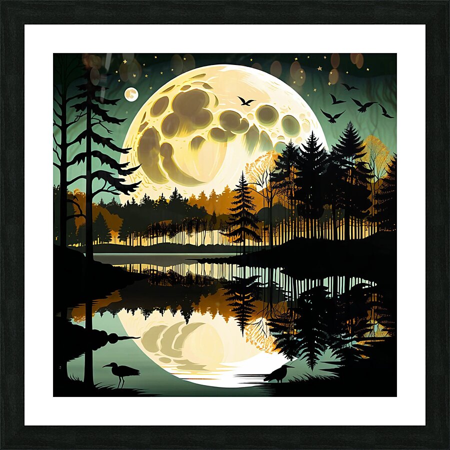 Huge moon Picture Frame print