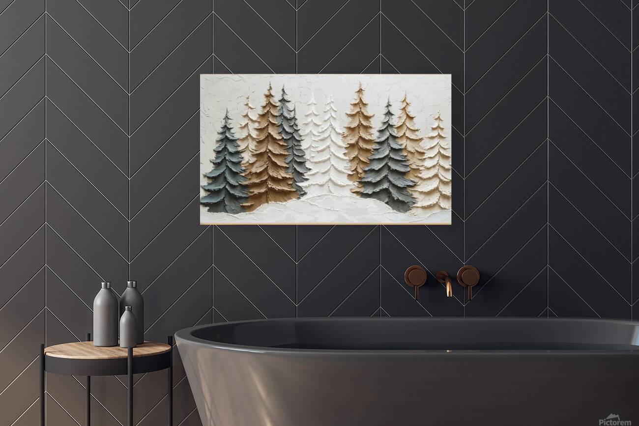 snow trees Reproduction