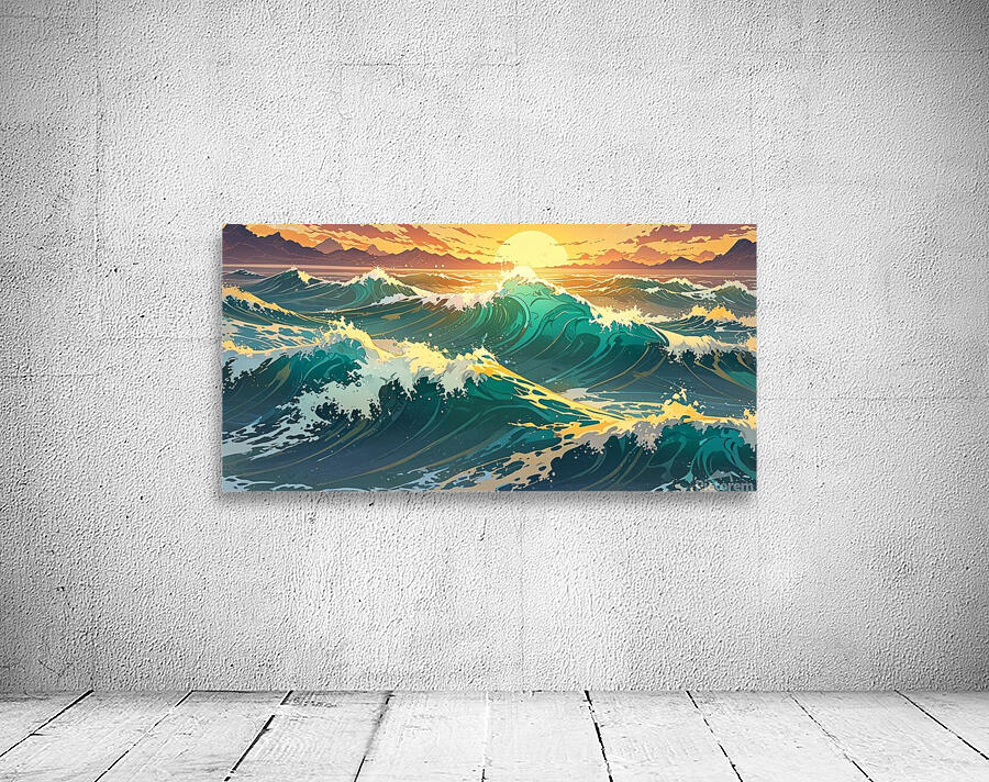 Ocean waves Wall Preview