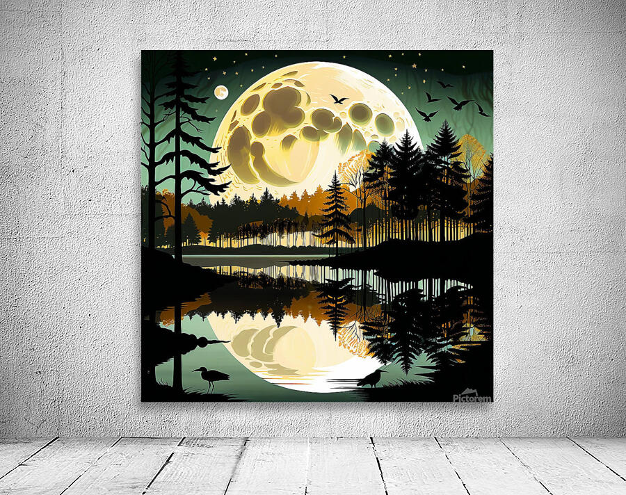 Huge moon Wall Preview