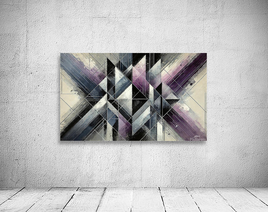Intersecting Dimensions: A Symphony in Violet Wall Preview
