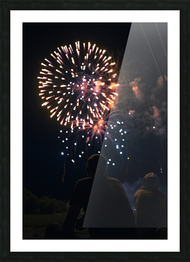 fireworks Picture Frame print