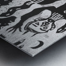 cardinal flees demons Metal print