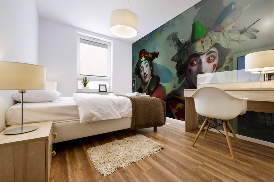 When evening greets morning Mural print