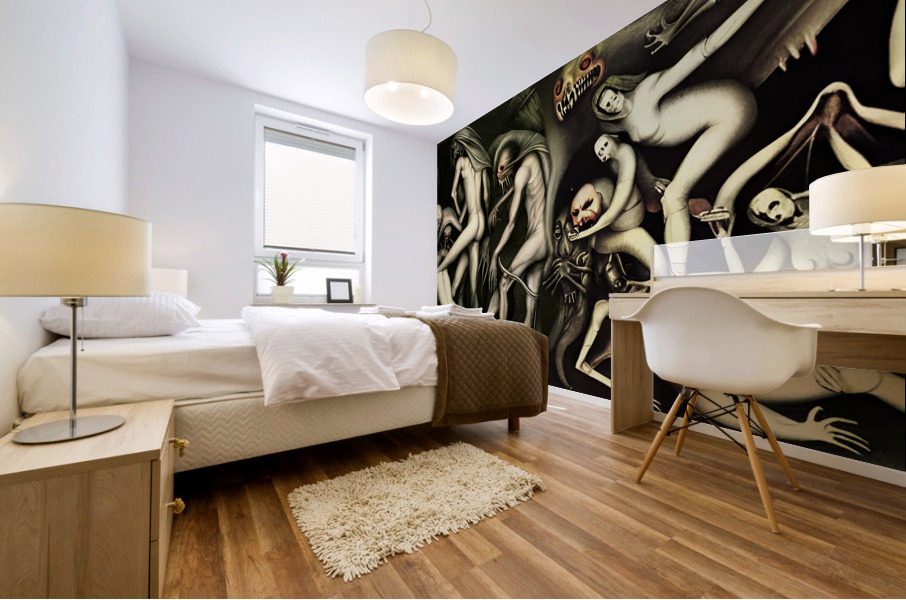 Cavorting Spirits Mural print