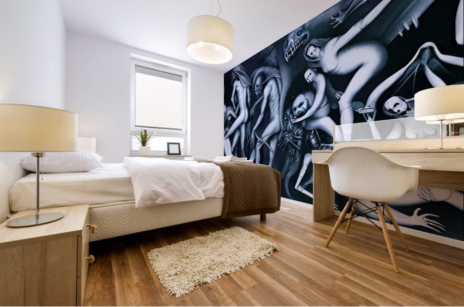 Blue Spirits Mural print