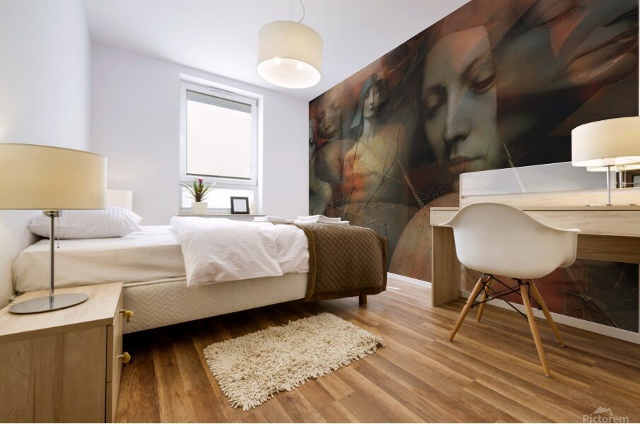 Underneath Below Mural print