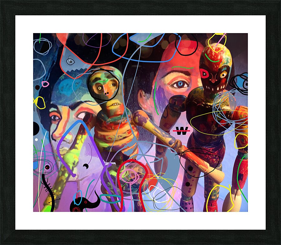 W Picture Frame print