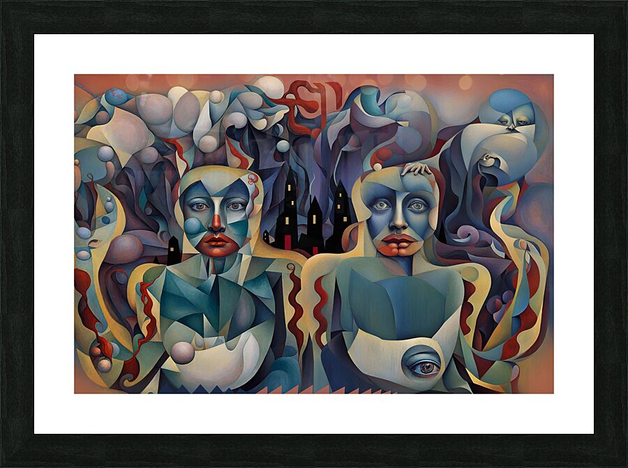 doubled2 Picture Frame print