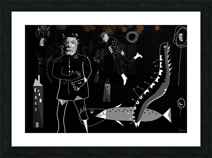 cateatskingsfish Picture Frame print