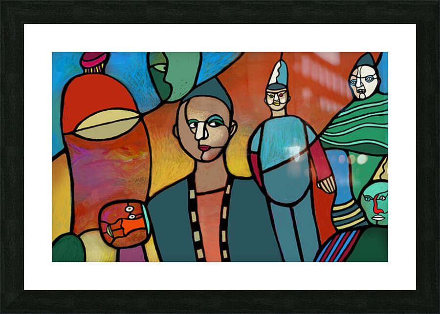 Stained Glass Picture Frame print