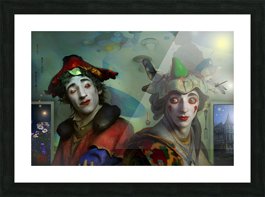 When evening greets morning Picture Frame print