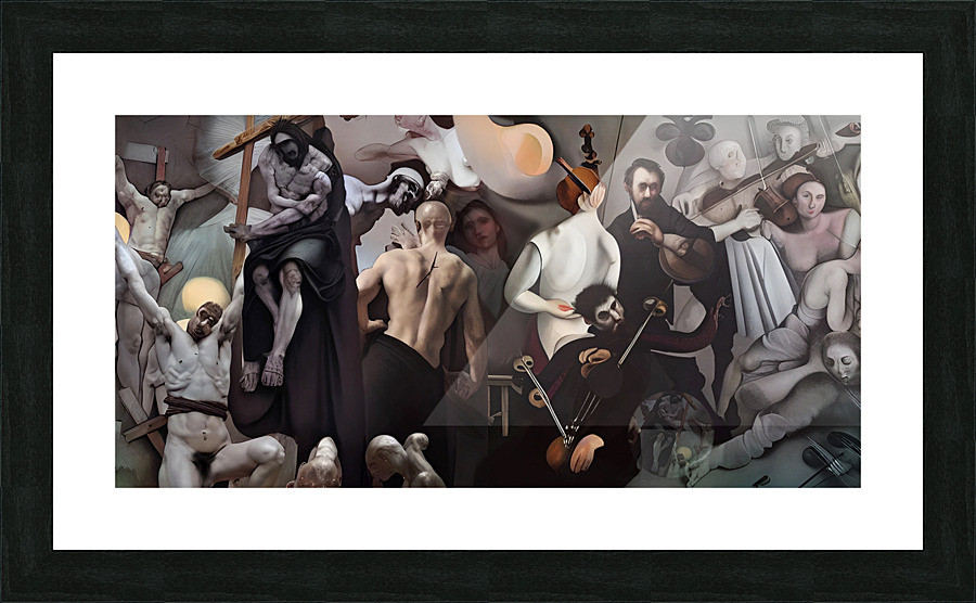 Crucifixion Symphony Picture Frame print
