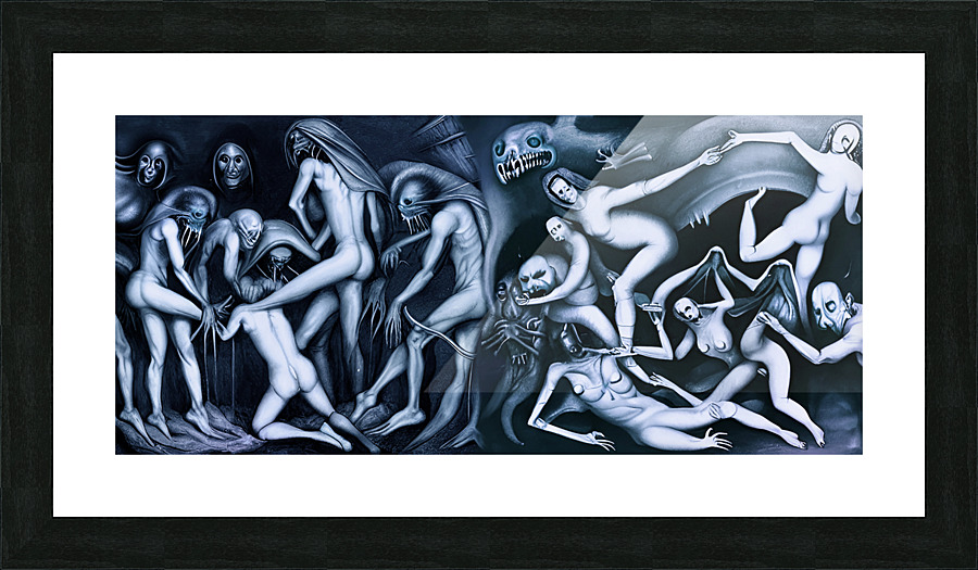 Blue Spirits Picture Frame print